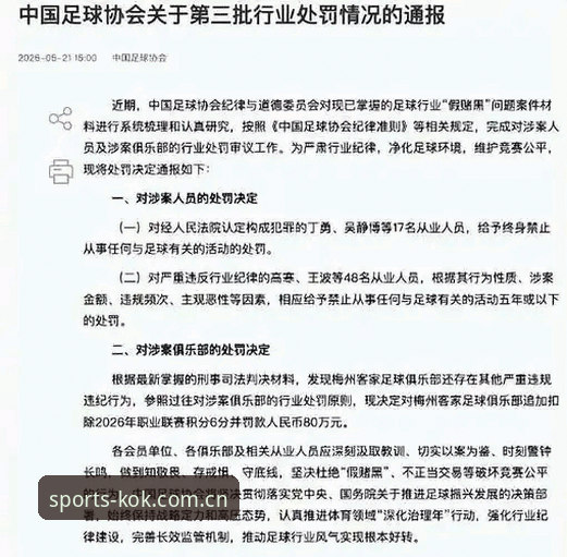 足协第三批禁足名单最新动态：17人被终身禁足，48人遭行业封杀